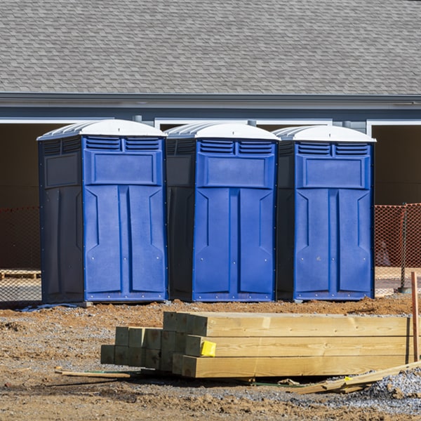 how often are the porta potties cleaned and serviced during a rental period in Elberon IA